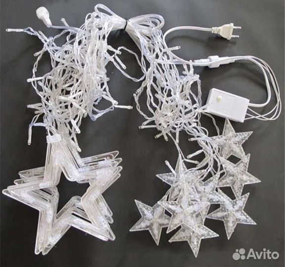 Гирлянда штора 3 метра новая