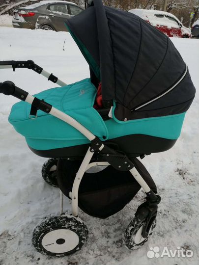 Коляска 2 в 1индиго