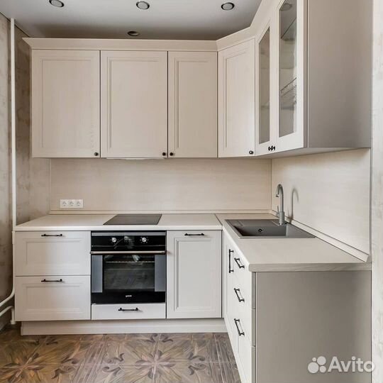 Кухня угловая из массива