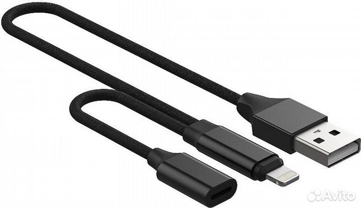 Адаптер Devia Jet Audio Lightning to 3.5mm + заряд