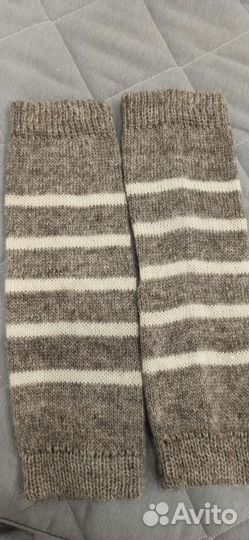 Вязаные шерстяные гетры наколенники XS