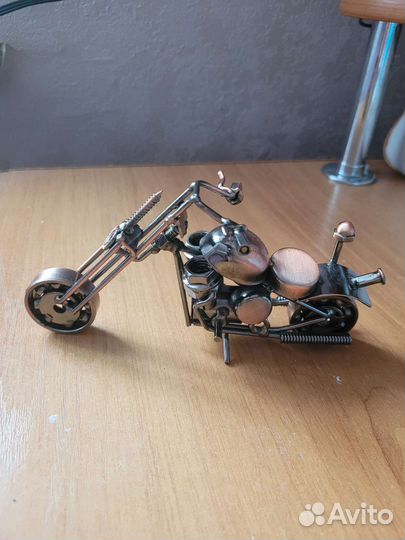 Мотоцикл металлический сувенир