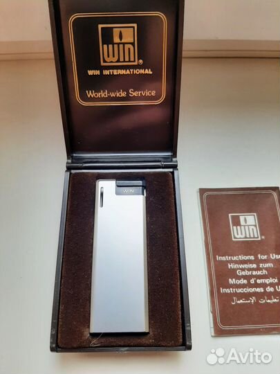 Зажигалка винтаж WIN International (Japan) 1980 го