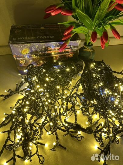 Гирлянда уличная бахрома Новая