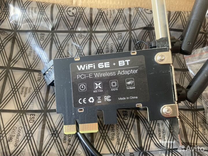 WiFi 6E AX210NGW в слот PCI-E адаптер