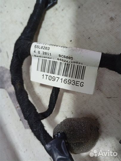 Проводка двери задняя Volkswagen Touran 1T 1.4 CAV