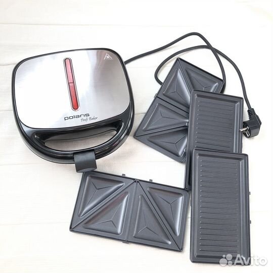 Сэндвичница бутербродница вафельница Polaris