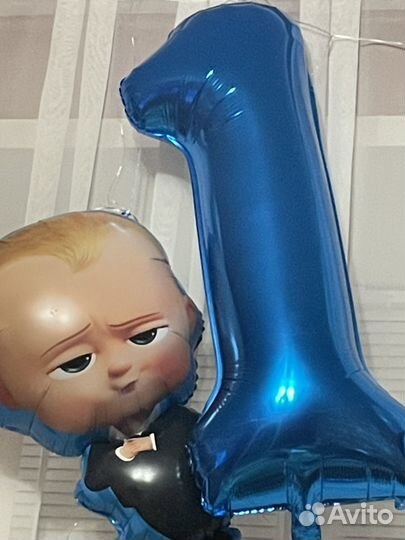 Цифра 1 на годик и босс молокосос