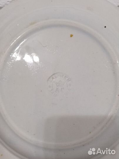 Старинная тарелка ф - ка Зацепина