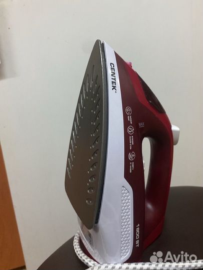 Утюг centek CT-2347, красный, мощность 1800вт