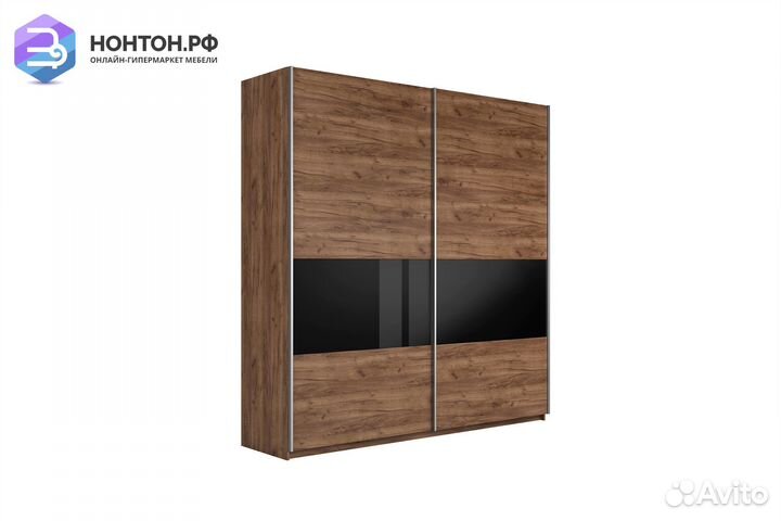 Шкаф-купе 2-х створчатый широкий Прайм дуб табачны