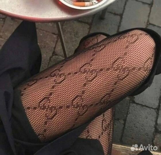 Колготки gucci с логотипом