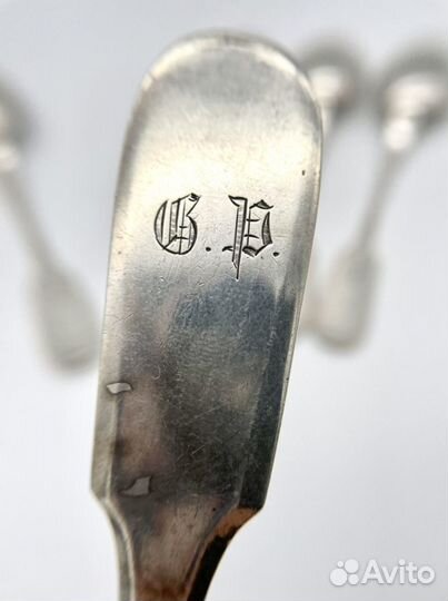 Набор столовых ложек 6 шт. Серебро 84 проба