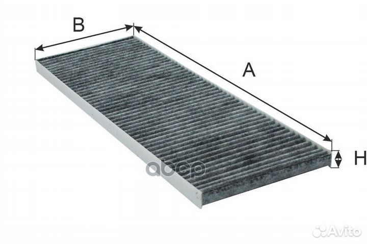 Фильтр салона fiat/citroen/lancia угольный AG 8
