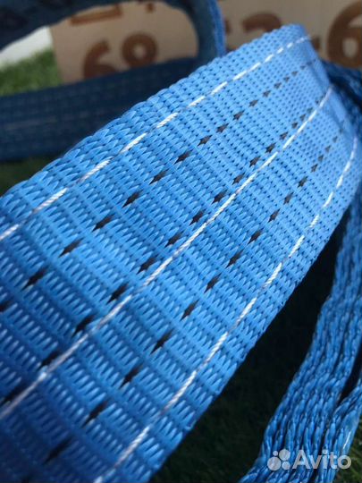 Трос буксировочный 9 тонн, 6 метров, 50мм, петля-п