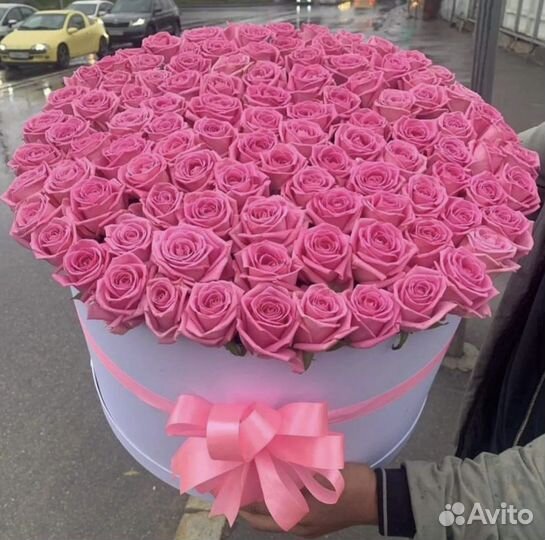 Розы в коробке