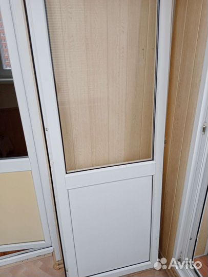 Дверь балконная пвх бу