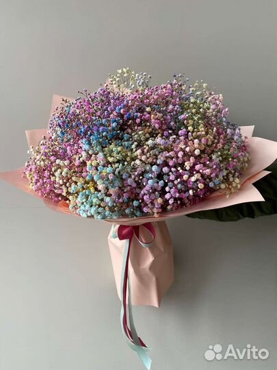 Букет из гипсофилы любого цвета