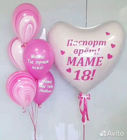 Воздушные шарики мамочке маме день матери