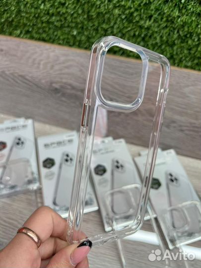 Чехол силиконовый усиленный для iPhone 11 прозрачн