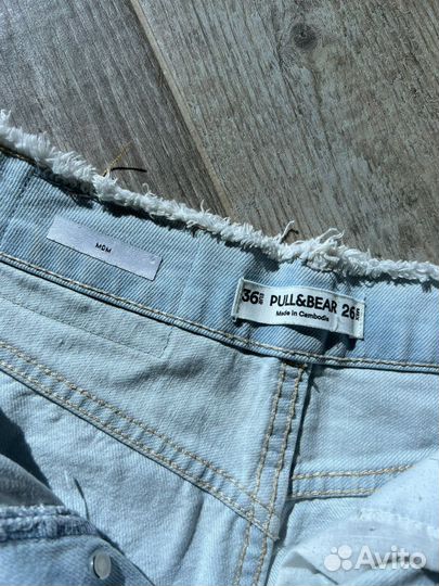 Джинсовые шорты 36 размер pull&bear