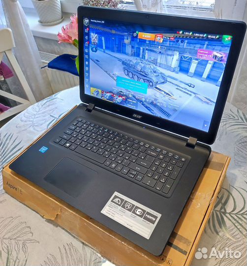 Как новый 17,3 2020г. Acer Ssd256+8gb+Office