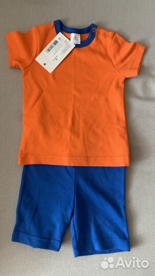 Новый комплект для мальчика шорты+футболка Loloclo