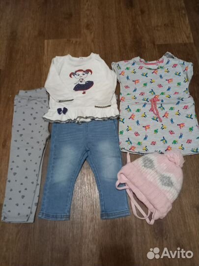 Одежда пакетом на девочку 86 92