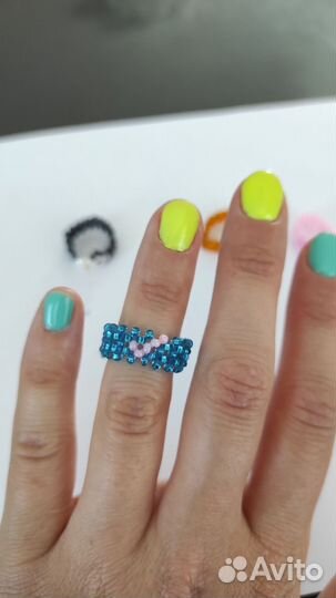Кольцо из бисера
