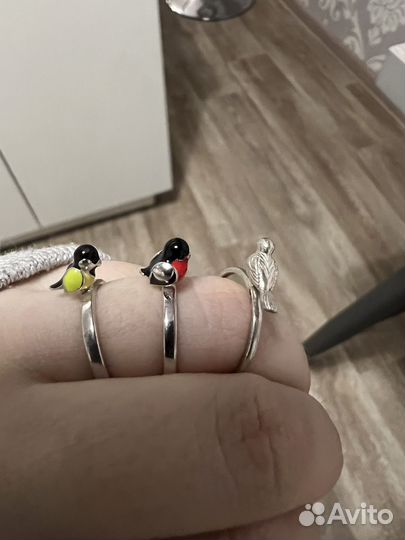 Серебряные кольца sokolov набор