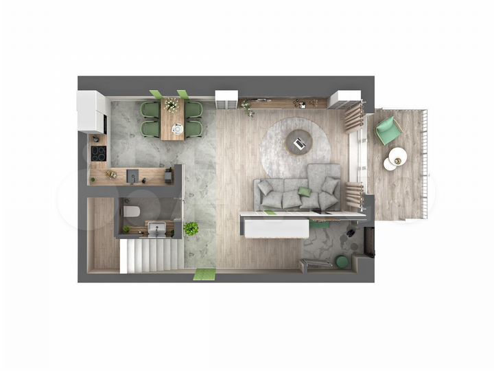 2-к. квартира, 90 м², 1/2 эт.