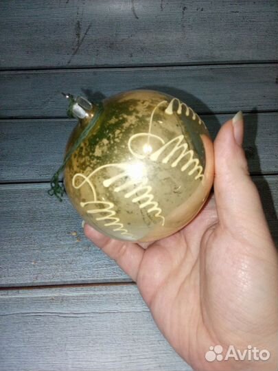 Елочная игрушка Шар Вензеля СССР