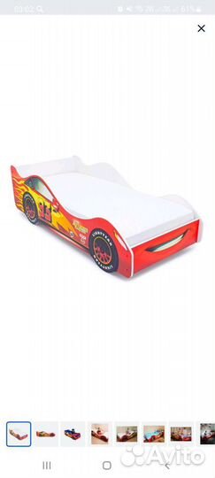 Детская кровать машинка