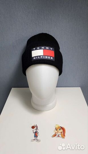Шапка tommy hilfiger чёрная