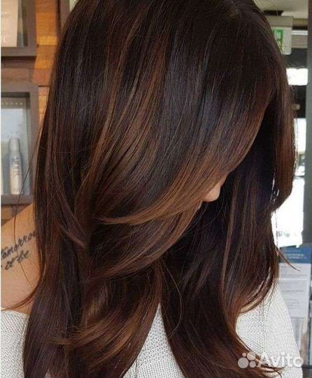 Стрижка, окрашивание, маникюр покрытие, брови