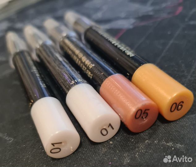 Водостойкие Перламутровые тени для век, подводка д