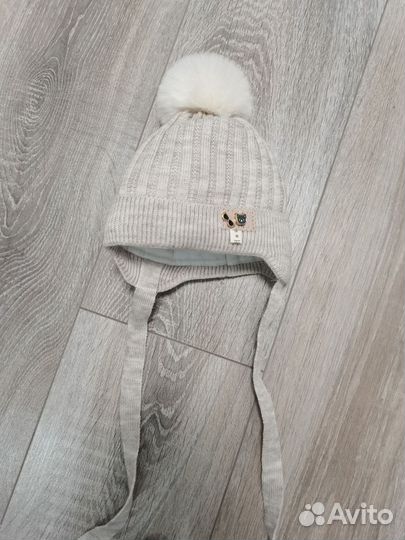 Шапочка зимняя для новорожденных