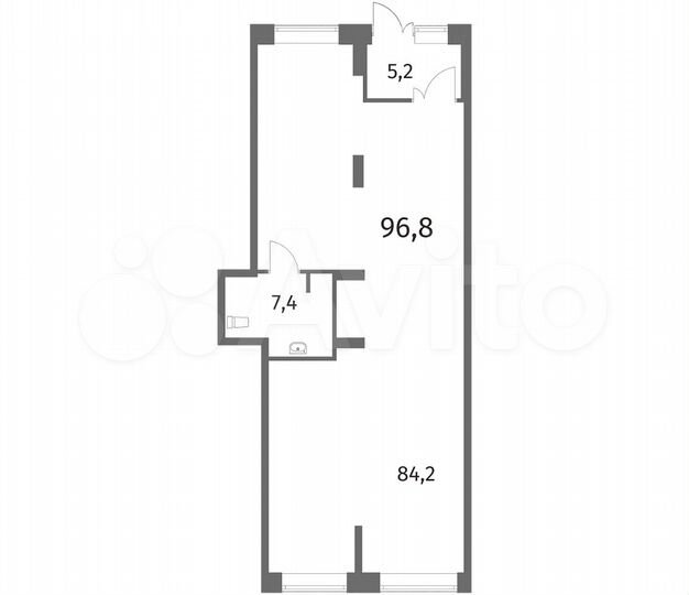 Продам торговое помещение, 96.84 м²