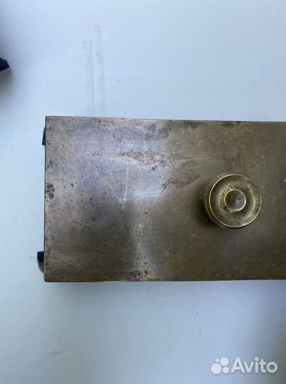 Дверца печная старинная латунь