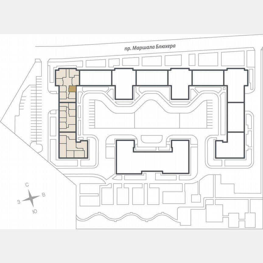 1-к. квартира, 36,2 м², 3/17 эт.
