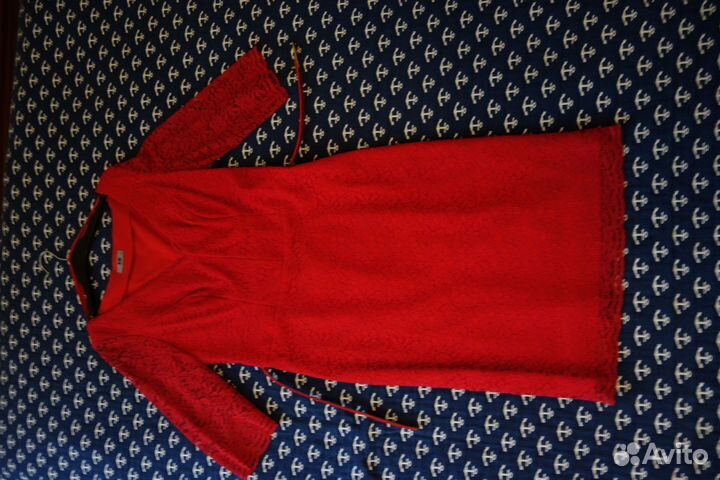 Платье кружевное красное Том Клайм