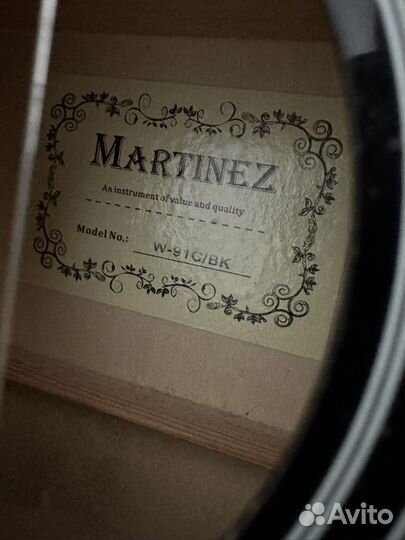 Гитара martinez w-91c/bk