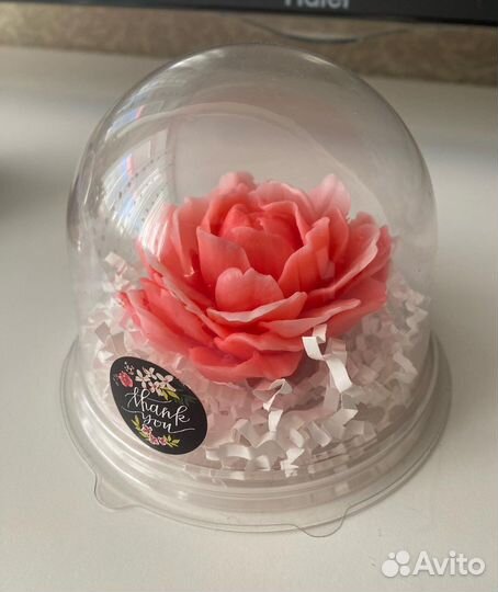 Пионы из мыла в куполе