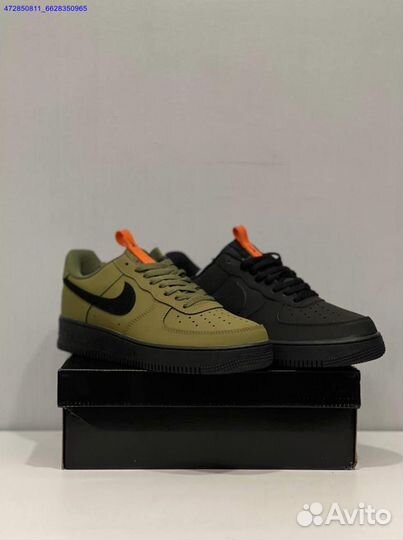 Nike Air Force 1 Low Matte Black / Olive