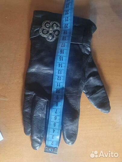 Перчатки женские кожаные 7 размер