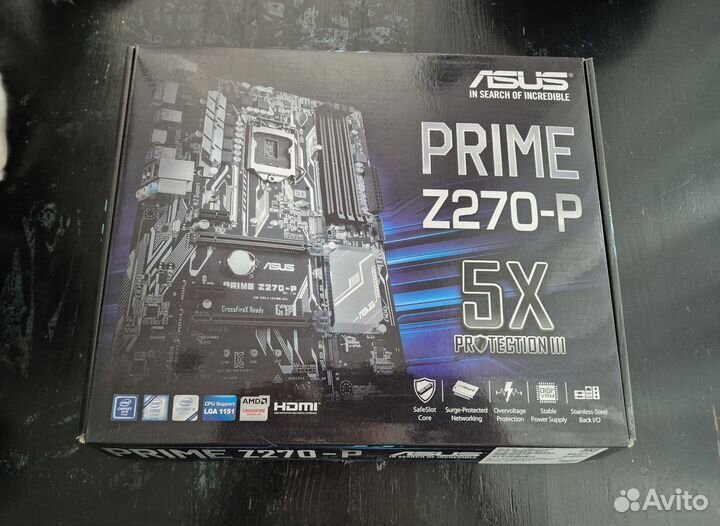 Материнская плата Asus prime z270-p с процессором