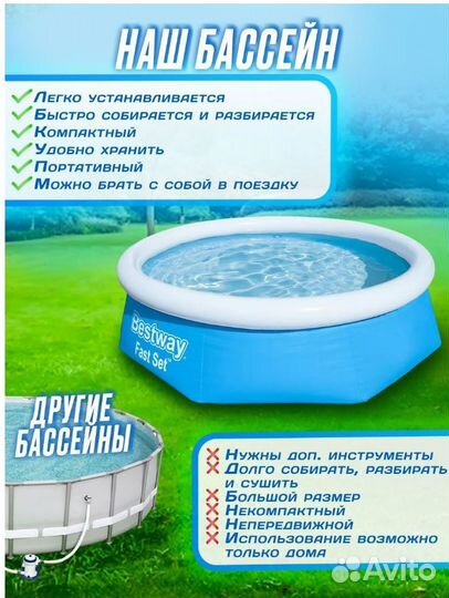 Бассейн надувной