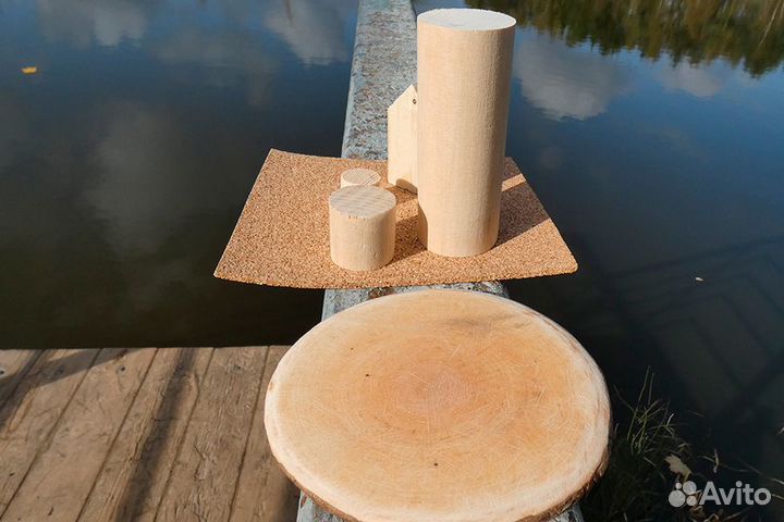 Набор для творчества, маяк и домик, спил рябины