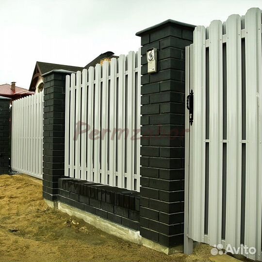 Заборштакетник шахматка в Полазне