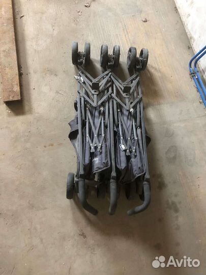 Прогулочная коляска для двойни бу